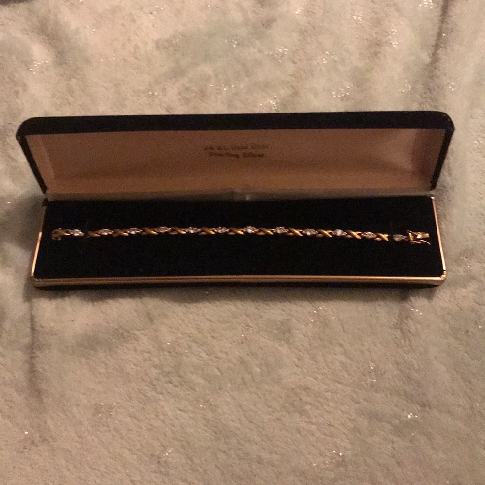 24kt gold over sterling silver bracelet.